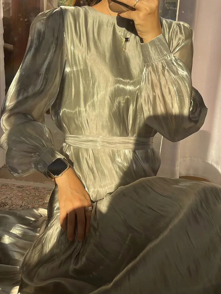 Eid Muslim Party Dress for Women O Neck Ramadan Abaya Long Dress Loose Full Sleeve Zipper Up Vestidos Dubai Robe Jalabiya 2024
Eid Muslim Party Dress for Women O Neck Ramadan Abaya Long Dress Loose Full Sleeve Zipper Up Vestidos Dubai Robe Jalabiya 2024