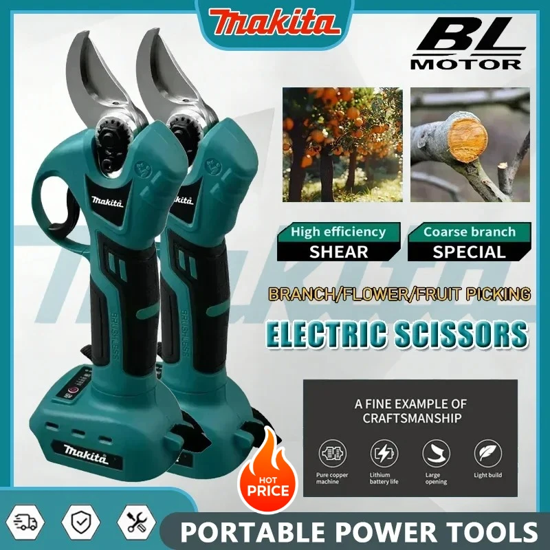 Аккумуляторные профессиональные ножницы-секаторы Makita 20V для электриков, беспроводные инструменты для обрезки, садовый секатор
Аккумуляторные профессиональные ножницы-секаторы Makita 20V для электриков, беспроводные инструменты для обрезки, садовый секатор