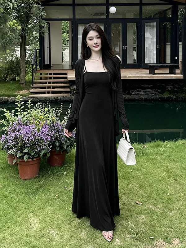 Salt Series Light Maturity Set Women's Summer 2026 New Elegance Luxury High-End Feel Open Cardigan Jacket Strap Dress Two-Pie...
Salt Series Light Maturity Set Women's Summer 2026 New Elegance Luxury High-End Feel Open Cardigan Jacket Strap Dress Two-Pie...