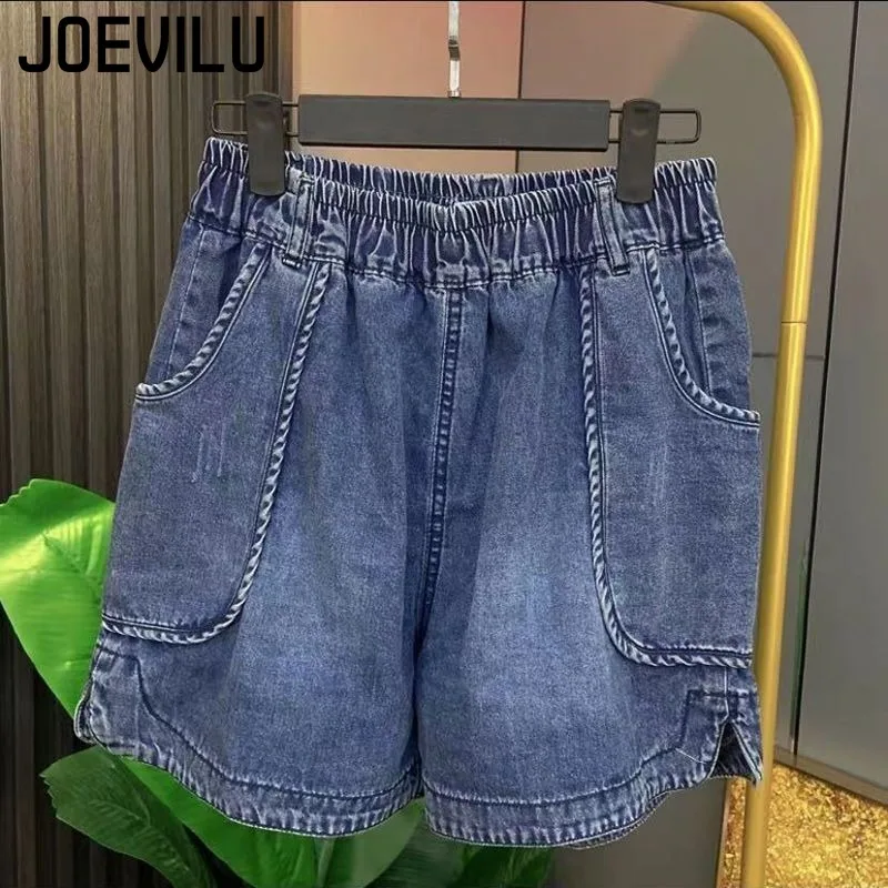 Женские джинсовые шорты, летние утягивающие широкие брюки трапециевидной формы с высокой талией, новые тонкие свободные рабочие брюки, женская одежда
Женские джинсовые шорты, летние утягивающие широкие брюки трапециевидной формы с высокой талией, новые тонкие свободные рабочие брюки, женская одежда