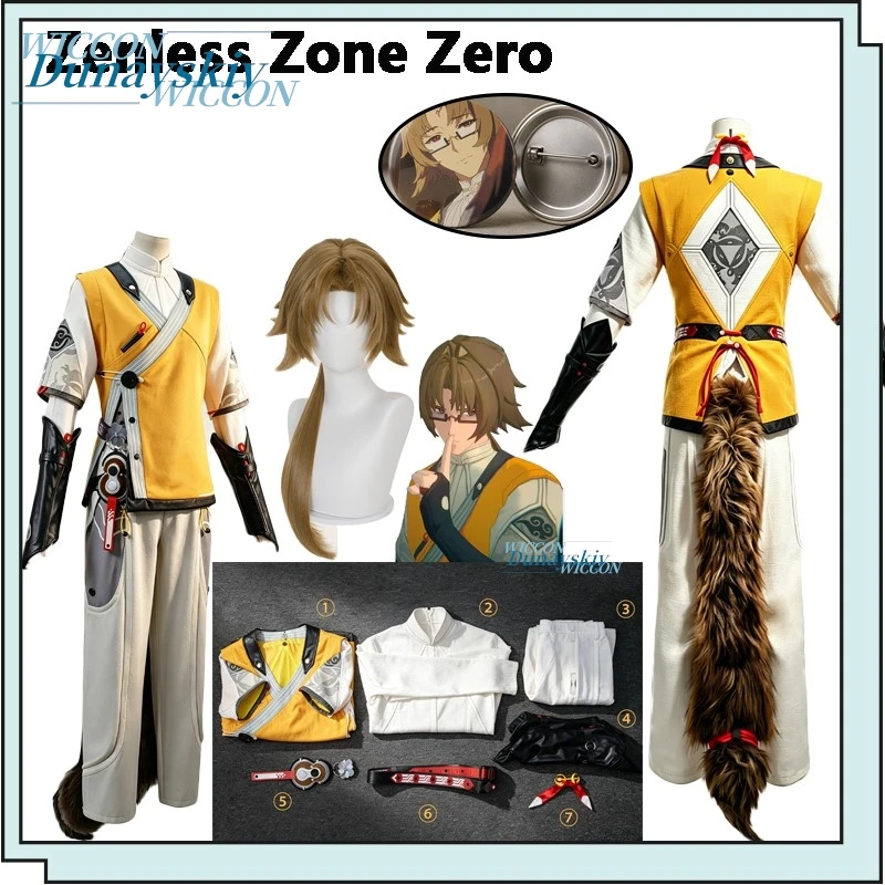 Zenless Zone Zero Ye Shiyuan Cosplay Costume Game ZZZ Wig Yellow Suit Headwear Halloween Party for Women Men Role Play Prop
Zenless Zone Zero Ye Shiyuan Cosplay Costume Game ZZZ Wig Yellow Suit Headwear Halloween Party for Women Men Role Play Prop