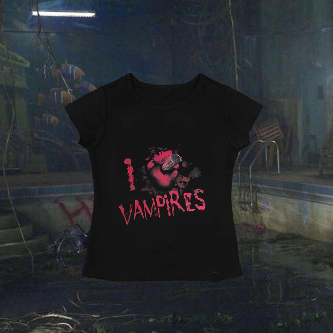 Summer Aesthetics Printed Gothic Punk Women's Top Garbage Set Y2k 2000s 90s Vintage Clothing
Summer Aesthetics Printed Gothic Punk Women's Top Garbage Set Y2k 2000s 90s Vintage Clothing