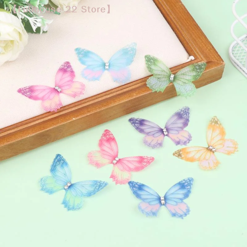【MAX-22】50Pcs 3D Organza Fabric Butterfly Appliques Gradient Color Double-layer Simulation Mesh Butterfly Patch Translucent
【MAX-22】50Pcs 3D Organza Fabric Butterfly Appliques Gradient Color Double-layer Simulation Mesh Butterfly Patch Translucent