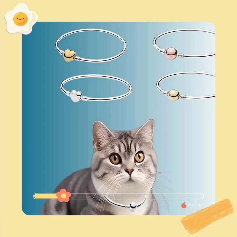 Cat accessories 2025 classic rose gold round heart-shaped buckle bracelet DIY basic bracelet girls exquisite gift
Cat accessories 2025 classic rose gold round heart-shaped buckle bracelet DIY basic bracelet girls exquisite gift