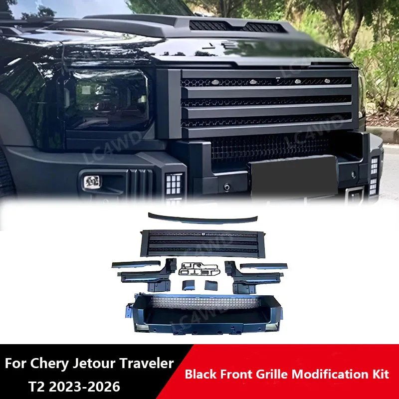 Off Road 4x4 Exterior Accessories High Quality Black Front Grille Upgrade Kit For Chery Jetour Traveler T2 2023+
Off Road 4x4 Exterior Accessories High Quality Black Front Grille Upgrade Kit For Chery Jetour Traveler T2 2023+