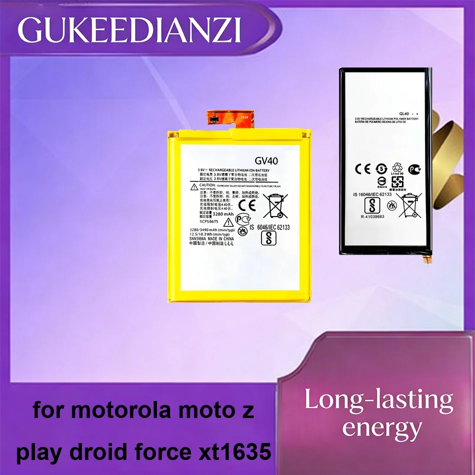 Mobile Phone Battery High-Efficiency GL40 GV40 3490-3510mAh For Motorola Moto z Play Droid Force XT1635
Mobile Phone Battery High-Efficiency GL40 GV40 3490-3510mAh For Motorola Moto z Play Droid Force XT1635