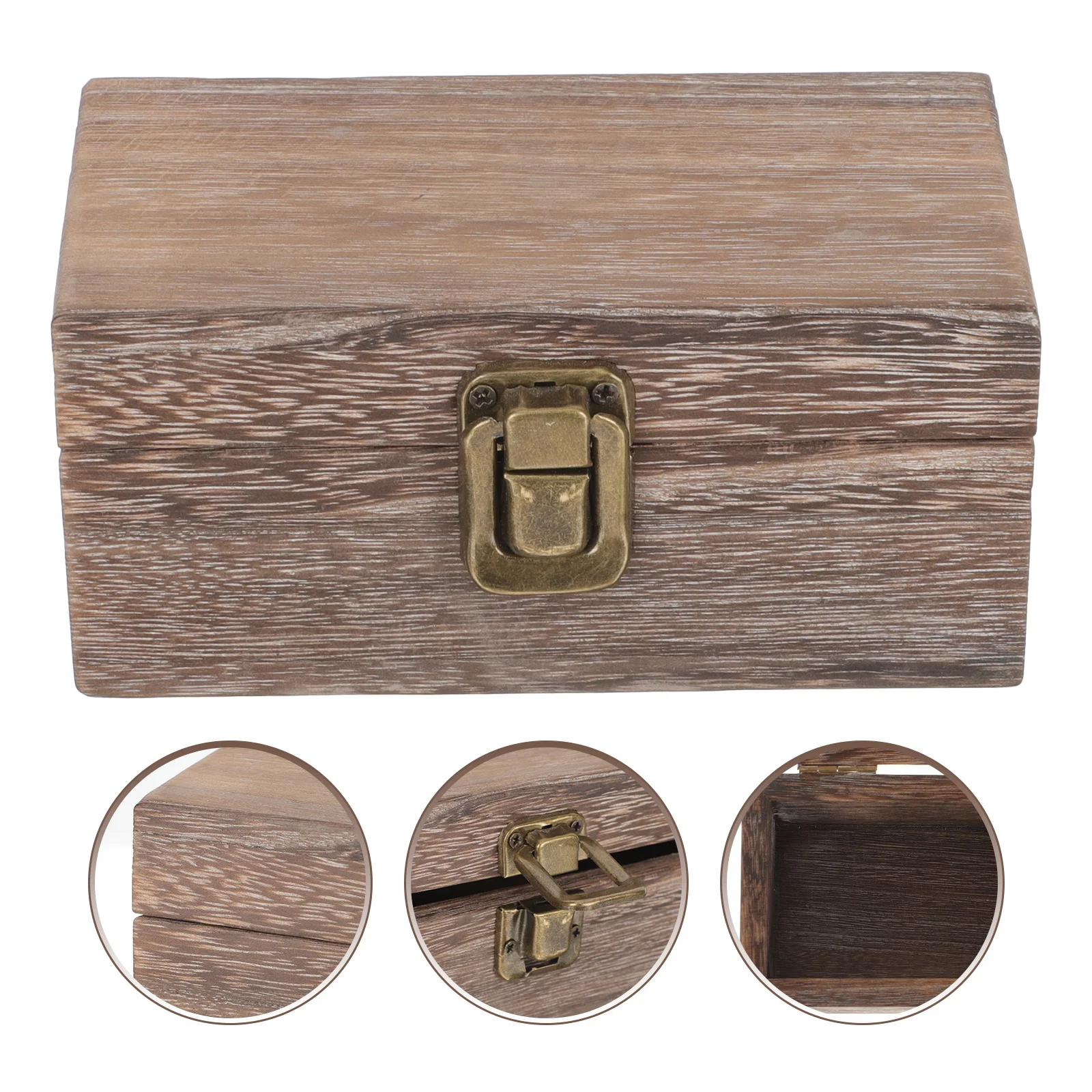 Vintage Wooden Storage Box Jewelry Organizer Case Compact Wood Box for Watches Glasses Keepsakes Lidded Eyeglasses Storage Case
Vintage Wooden Storage Box Jewelry Organizer Case Compact Wood Box for Watches Glasses Keepsakes Lidded Eyeglasses Storage Case