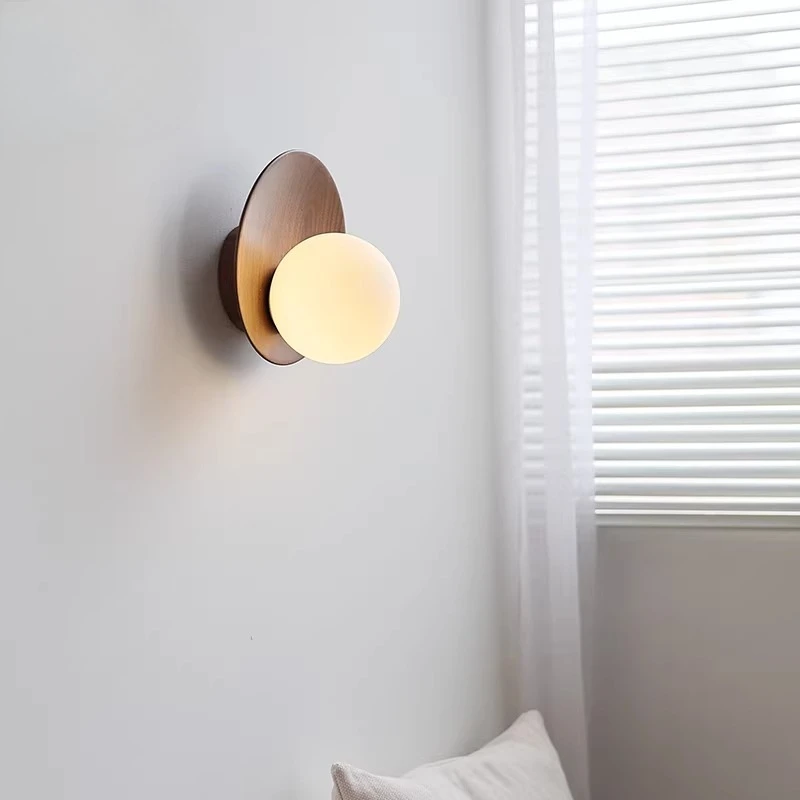 Walnut Wood Glass Sphere Arc Moon Wall Lamps Nordic Simple Vintage Sconce Living Room Bedroom Bedside Study Hallway Wall Lights
Walnut Wood Glass Sphere Arc Moon Wall Lamps Nordic Simple Vintage Sconce Living Room Bedroom Bedside Study Hallway Wall Lights