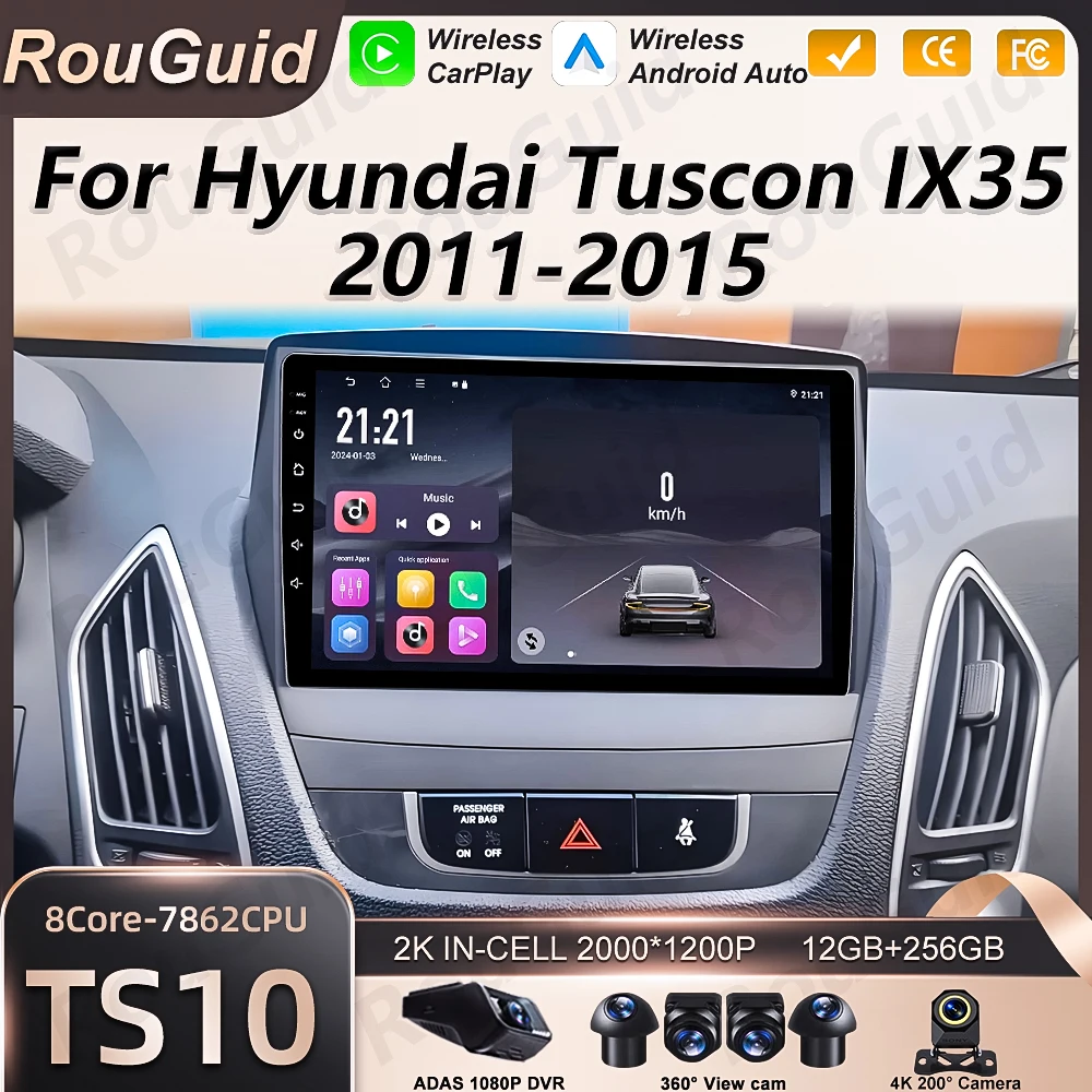 Android 16 Car Radio For Hyundai Tuscon IX35 2011 2012 2013 2014 2015 Carplay Auto Multimedia Player Car Stereo BT GPS 2K Screen
Android 16 Car Radio For Hyundai Tuscon IX35 2011 2012 2013 2014 2015 Carplay Auto Multimedia Player Car Stereo BT GPS 2K Screen