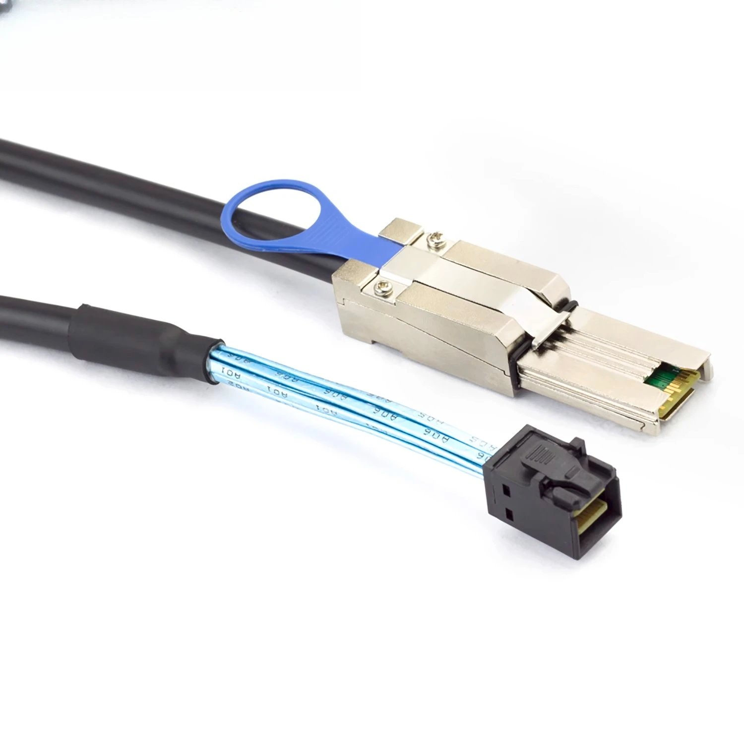 MINI SAS HD SFF-8088 To SAS HD SFF-8643 Server Internal and External Switching Cable
MINI SAS HD SFF-8088 To SAS HD SFF-8643 Server Internal and External Switching Cable