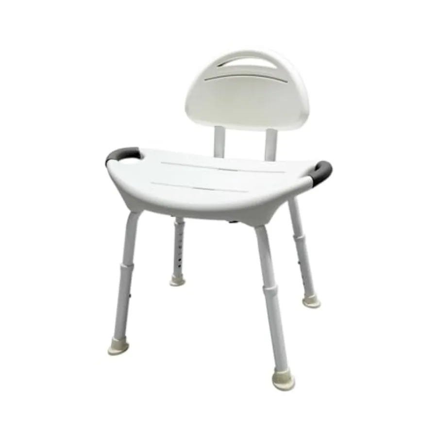 Tool-Free Wide Seat Shower Chair with Back Rest in White for Bathroom Use Durable Plastic Material Easy to Assemble and Safe Su
Tool-Free Wide Seat Shower Chair with Back Rest in White for Bathroom Use Durable Plastic Material Easy to Assemble and Safe Su