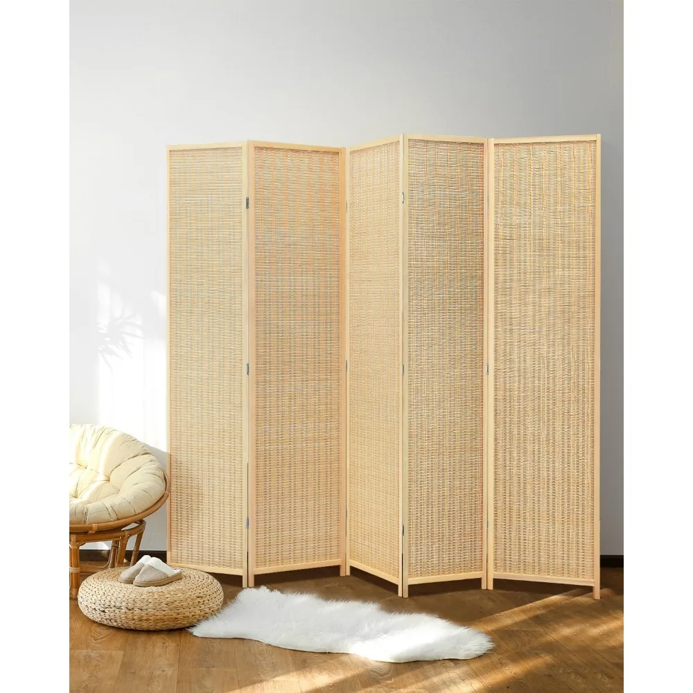 5 Panel Room Dividers 6 ft. Tall Bamboo Partition, Beige, Screens & Room Dividers
5 Panel Room Dividers 6 ft. Tall Bamboo Partition, Beige, Screens & Room Dividers