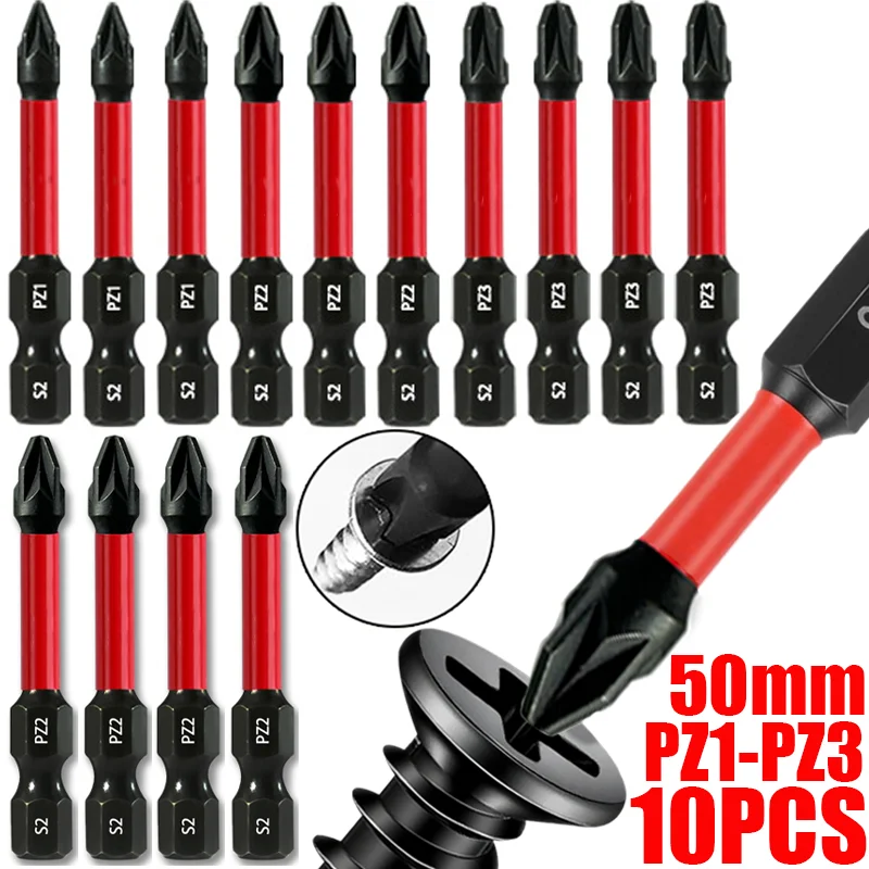 Magnetic Non-Slip Screwdriver Drill Bit S2 Alloy Steel Hex Shank Impact Phillips Screw Setter Driver Bit Set for Electric Tools
Magnetic Non-Slip Screwdriver Drill Bit S2 Alloy Steel Hex Shank Impact Phillips Screw Setter Driver Bit Set for Electric Tools