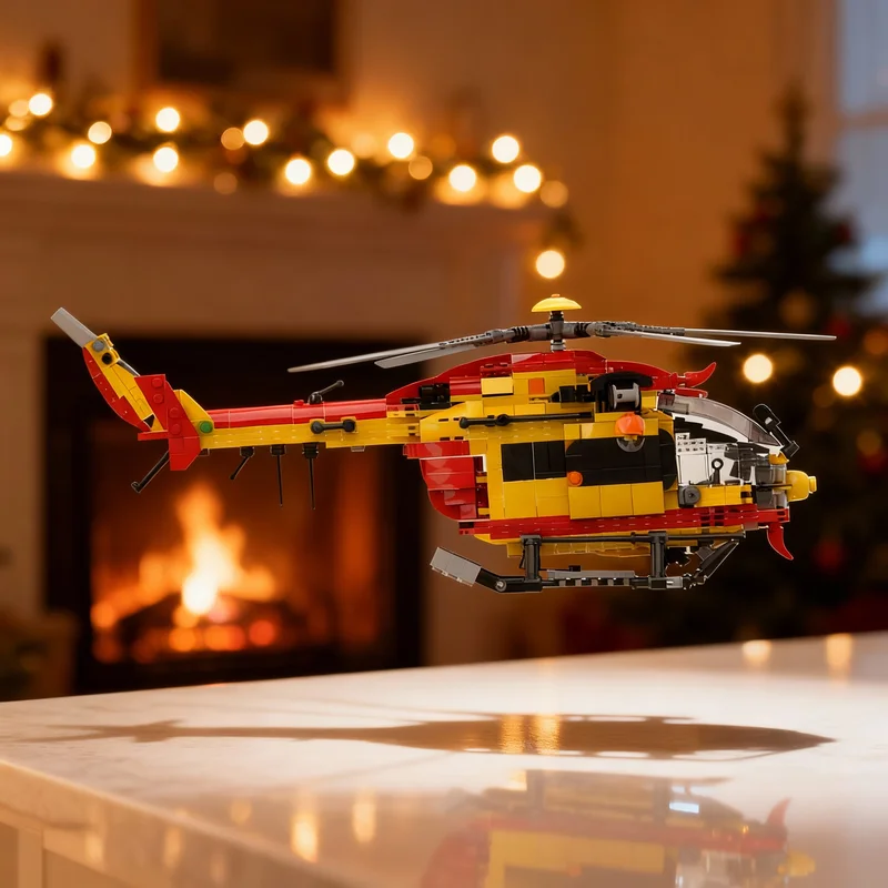 NEW 819PCS MOC Creative Model Helicopter Airbus EC145 Building Blocks DIY Assembly Building Blocks Display Gift Collection Set
NEW 819PCS MOC Creative Model Helicopter Airbus EC145 Building Blocks DIY Assembly Building Blocks Display Gift Collection Set