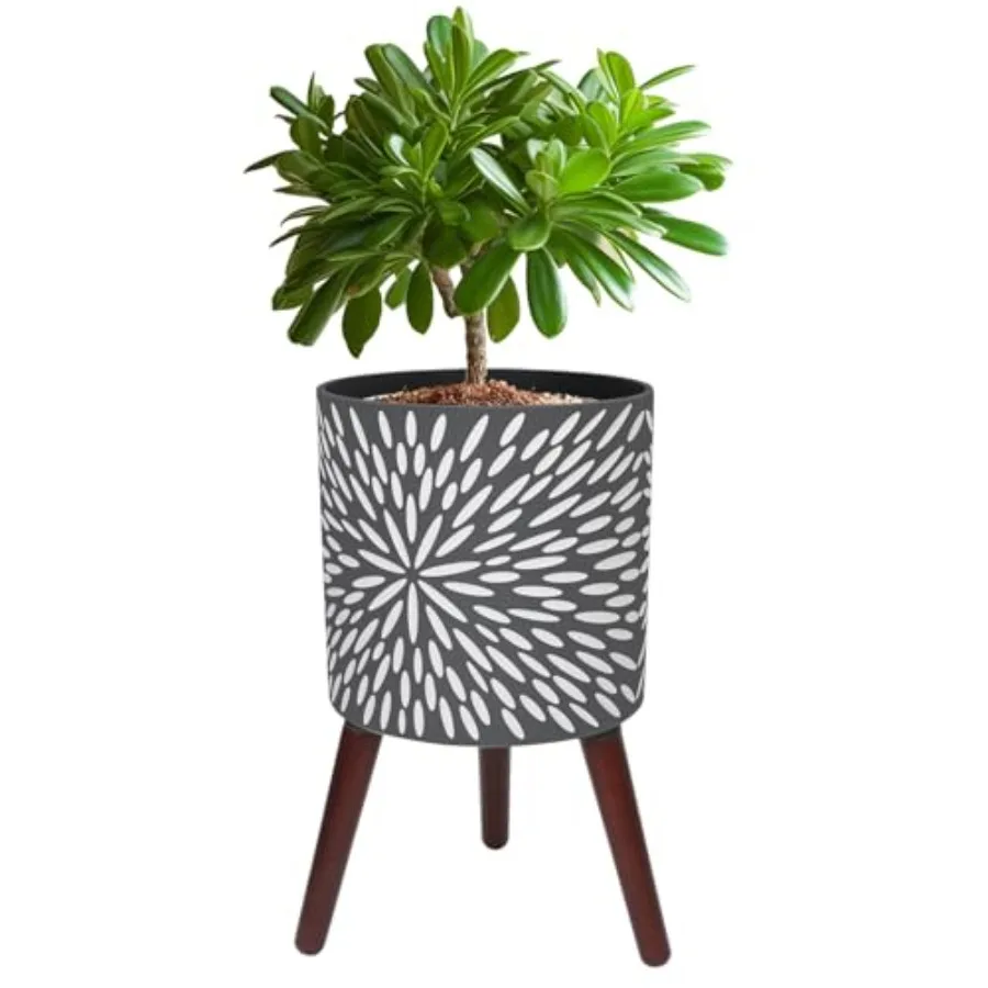 Plant Pot with Stand, Large Modern Standg Planters for door Plants with Draage Holes, Flower Pots with Legs
Plant Pot with Stand, Large Modern Standg Planters for door Plants with Draage Holes, Flower Pots with Legs