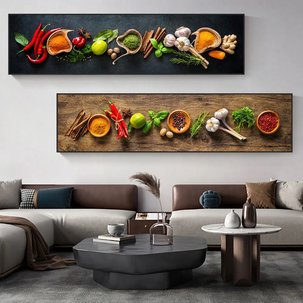 Modern Kitchen Spice Canvas Paintings, Classic Food Poster Prints, Nordic Wall Pop Art Pictures, Restaurant Room, Home Decor 
Modern Kitchen Spice Canvas Paintings, Classic Food Poster Prints, Nordic Wall Pop Art Pictures, Restaurant Room, Home Decor