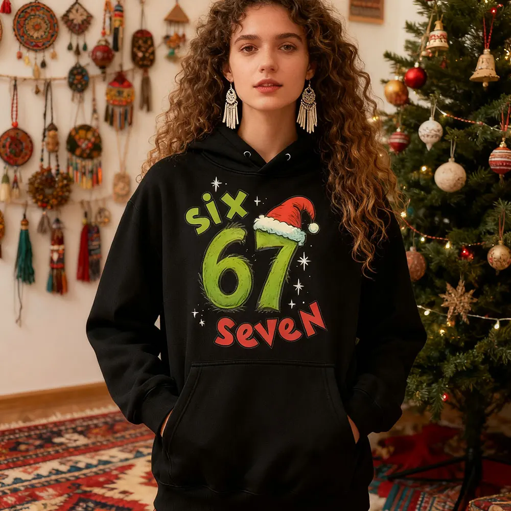 67 Six Seven Christmas Sweatshirt Holiday Meme Unisex Hoodies Trending Christmas Gift Clothing Men Women Fashion Xmas Streetwear
67 Six Seven Christmas Sweatshirt Holiday Meme Unisex Hoodies Trending Christmas Gift Clothing Men Women Fashion Xmas Streetwear