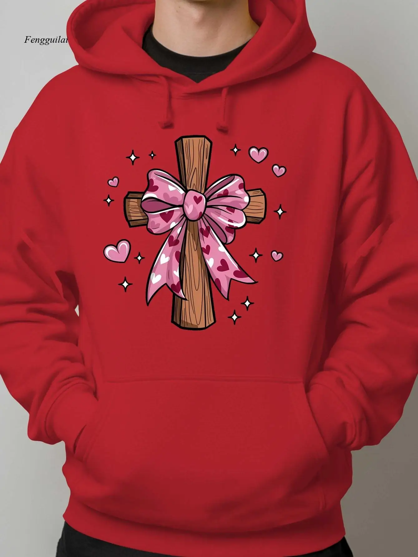 Модная бархатная толстовка с капюшоном, крестом и бантом | Американский модный уличный стиль, длинный рукав, повседневный свободный крой
Модная бархатная толстовка с капюшоном, крестом и бантом | Американский модный уличный стиль, длинный рукав, повседневный свободный крой