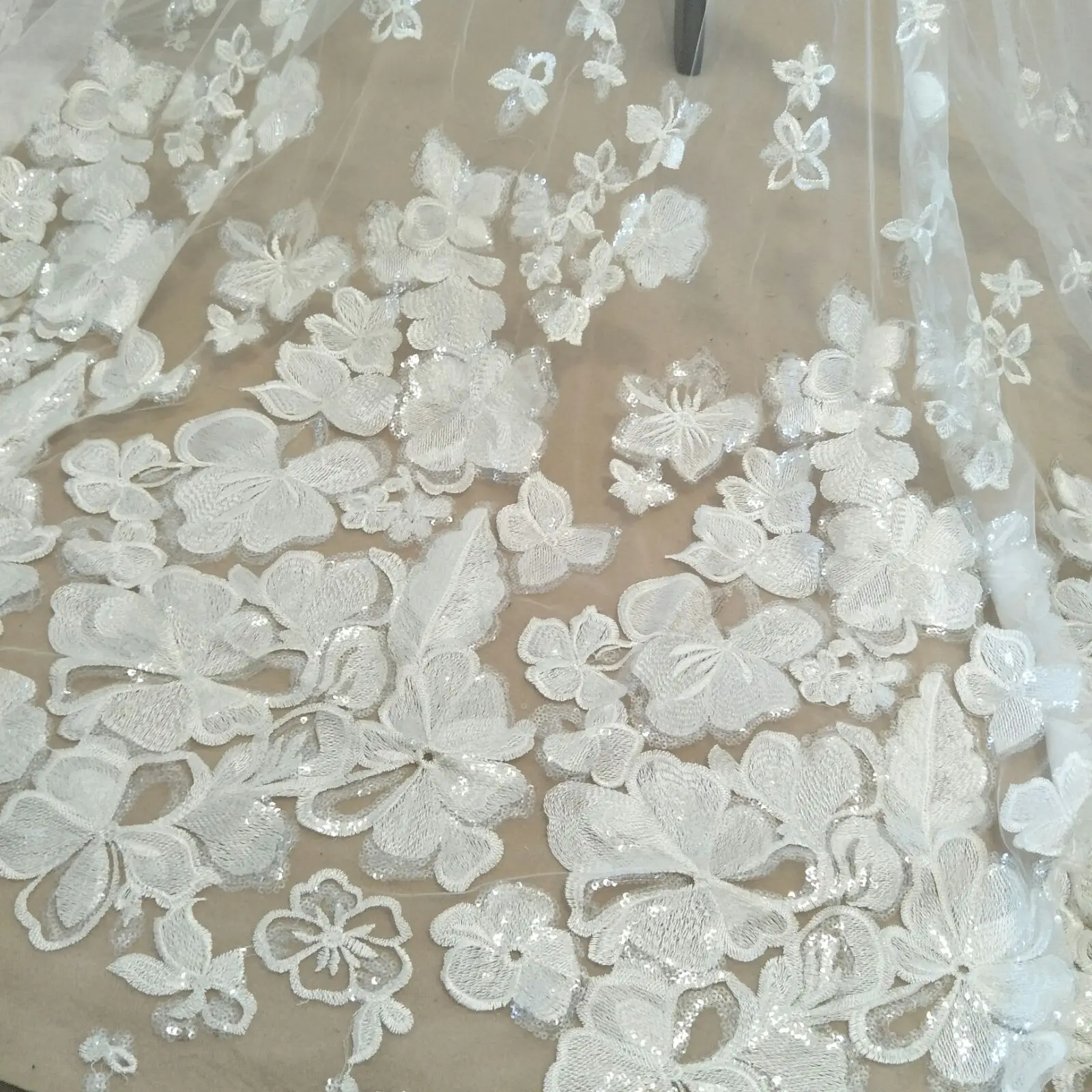 2026 Fashion flower dress Wedding dress children's clothing fabric lace with sequins sell by yard
2026 Fashion flower dress Wedding dress children's clothing fabric lace with sequins sell by yard