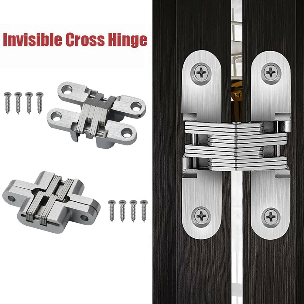 2pcs Concealed Hinge Folding Door Hinges Wooden 180 Degree Invisible Door Cross Hinge Stainless Steel Furniture Hardware
2pcs Concealed Hinge Folding Door Hinges Wooden 180 Degree Invisible Door Cross Hinge Stainless Steel Furniture Hardware
