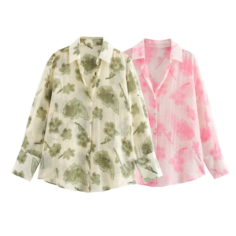 Floral Printed Shirt Women Summer Korean Fashion Lapel Single Breasted Loose Shirts Blouses 2025 Lady Casual Elegant Shirt Tops
Floral Printed Shirt Women Summer Korean Fashion Lapel Single Breasted Loose Shirts Blouses 2025 Lady Casual Elegant Shirt Tops
