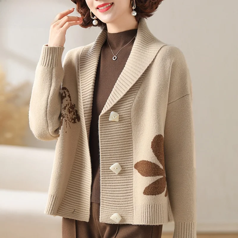 Вязаный кардиган-топ Sli: повседневная модная верхняя одежда для женщин среднего возраста, весна-осень, корейский стиль, бренд Rainy Fashion
Вязаный кардиган-топ Sli: повседневная модная верхняя одежда для женщин среднего возраста, весна-осень, корейский стиль, бренд Rainy Fashion