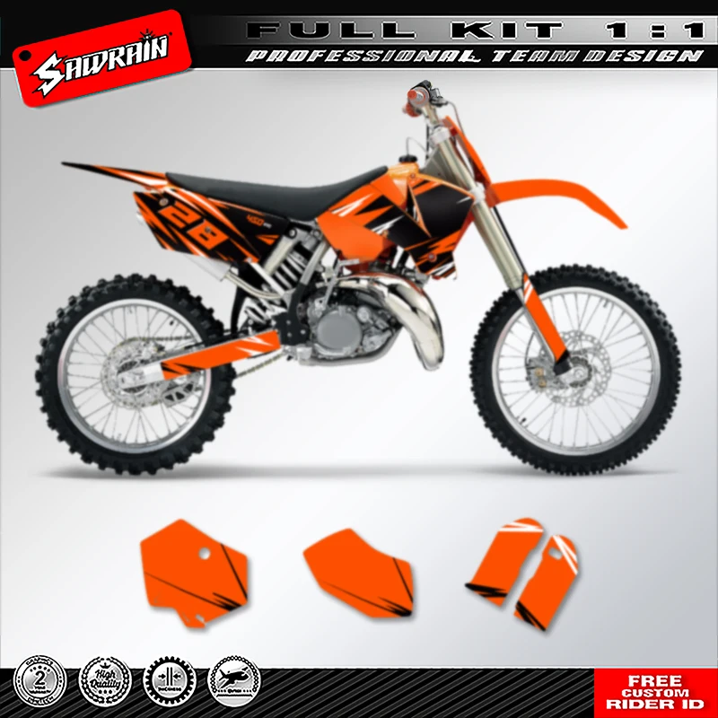 Мотоциклетные графические фоны Sawrain, наборы наклеек для KTM SX SXF 2003 2004 EXC 2004 002
Мотоциклетные графические фоны Sawrain, наборы наклеек для KTM SX SXF 2003 2004 EXC 2004 002