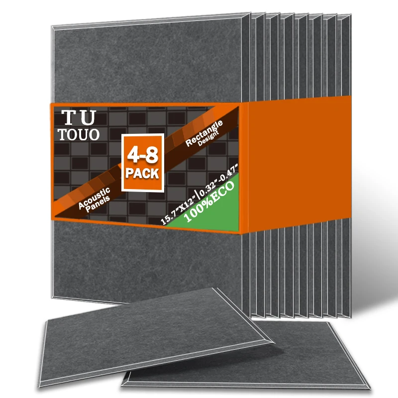 TOUO Acoustic Panel 4/6/8 Pcs Room Acoustic Treatment Wall Panels High Density Flame Retardant Ceiling Offices Acoustic Treatmen
TOUO Acoustic Panel 4/6/8 Pcs Room Acoustic Treatment Wall Panels High Density Flame Retardant Ceiling Offices Acoustic Treatmen