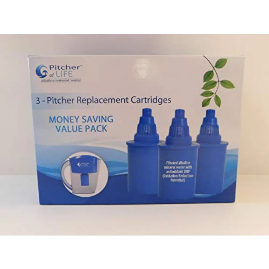 Pitcher of Life Alkaline Water Pitcher Replacement Filters - 3 Pack
Pitcher of Life Alkaline Water Pitcher Replacement Filters - 3 Pack