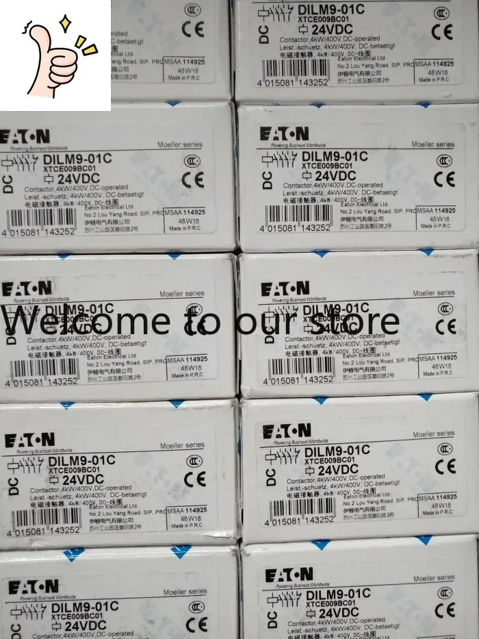 Новый контактор Eaton Golden Bell Muller Switch EATON DILM9-01C 24VDC DC (модель 2025.5)
Новый контактор Eaton Golden Bell Muller Switch EATON DILM9-01C 24VDC DC (модель 2025.5)