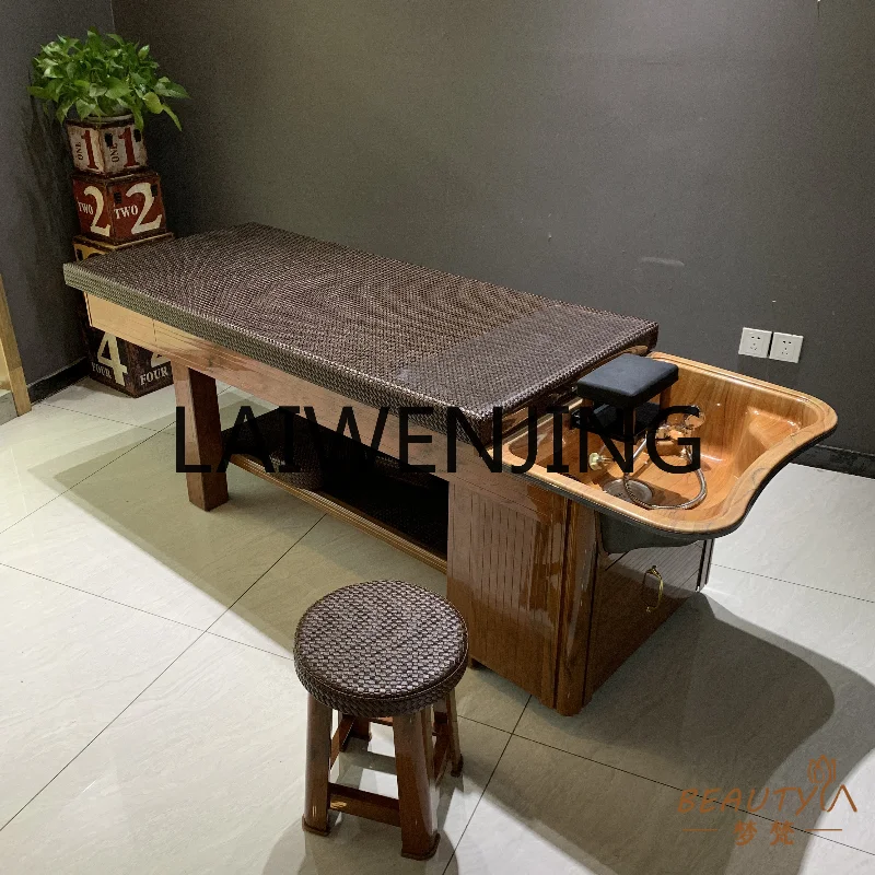 New Head Therapy Shampoo Chair Spa Thai Hairdressing Beauty Fumigation Flushing Bed
New Head Therapy Shampoo Chair Spa Thai Hairdressing Beauty Fumigation Flushing Bed