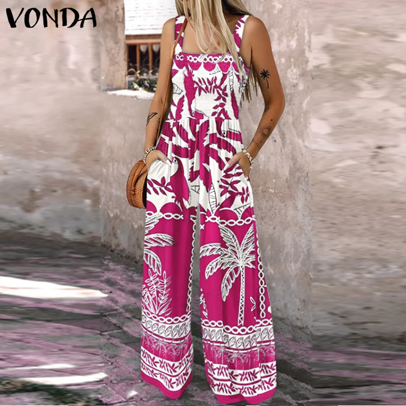 Женские летние комбинезоны VONDA больших размеров (до 5XL) в богемном стиле, с цветочным принтом, без рукавов, с карманами, модель 2026
Женские летние комбинезоны VONDA больших размеров (до 5XL) в богемном стиле, с цветочным принтом, без рукавов, с карманами, модель 2026