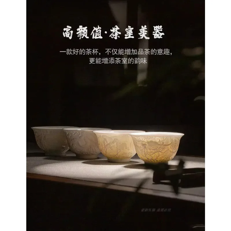 CLLminimalist Jingdezhen Master Cup Single Self-Use Teacup Ceramic Set Tea Set Men's and Women's Gifts High-end Personal
CLLminimalist Jingdezhen Master Cup Single Self-Use Teacup Ceramic Set Tea Set Men's and Women's Gifts High-end Personal