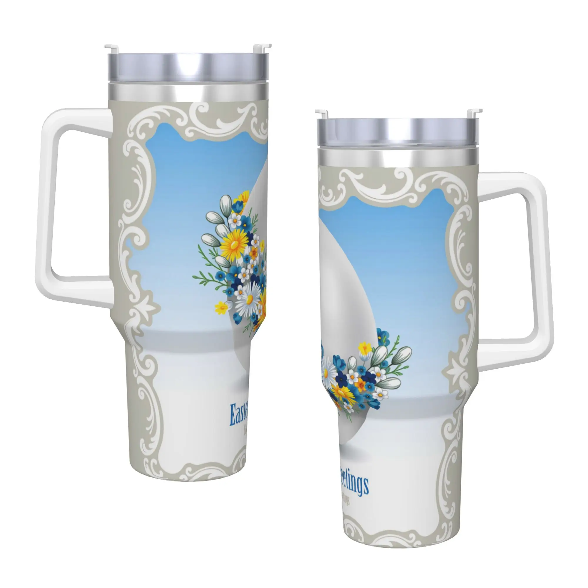 Термокружка из нержавеющей стали с винтажным пасхальным дизайном и цветочными яйцами, сохраняющая тепло, для кофе и горячих напитков, дорожная бутылка для воды
Термокружка из нержавеющей стали с винтажным пасхальным дизайном и цветочными яйцами, сохраняющая тепло, для кофе и горячих напитков, дорожная бутылка для воды