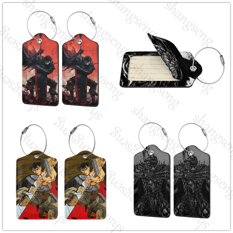 Berserk Guts Anime 1Pcs Leather Luggage Tag ID Tags with PU Privacy, Name Address Labels and Heavy Duty Steel Loop Accessories
Berserk Guts Anime 1Pcs Leather Luggage Tag ID Tags with PU Privacy, Name Address Labels and Heavy Duty Steel Loop Accessories