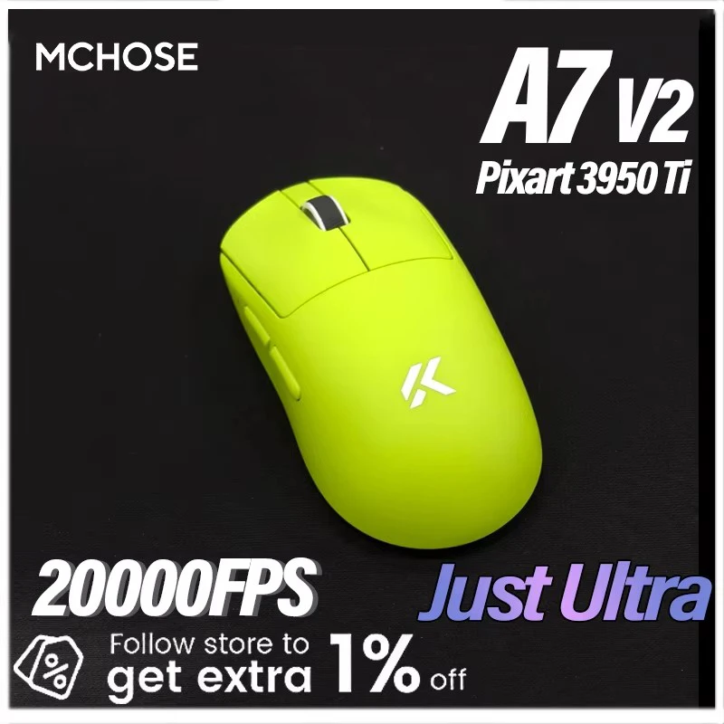 Беспроводная игровая мышь MCHOSE A7 V2 Ultra+ с тремя режимами подключения, легкая, с сенсором Paw3950, 42000 DPI, 500 мАч, для ПК, киберспорта, ноутбуков и геймеров
Беспроводная игровая мышь MCHOSE A7 V2 Ultra+ с тремя режимами подключения, легкая, с сенсором Paw3950, 42000 DPI, 500 мАч, для ПК, киберспорта, ноутбуков и геймеров