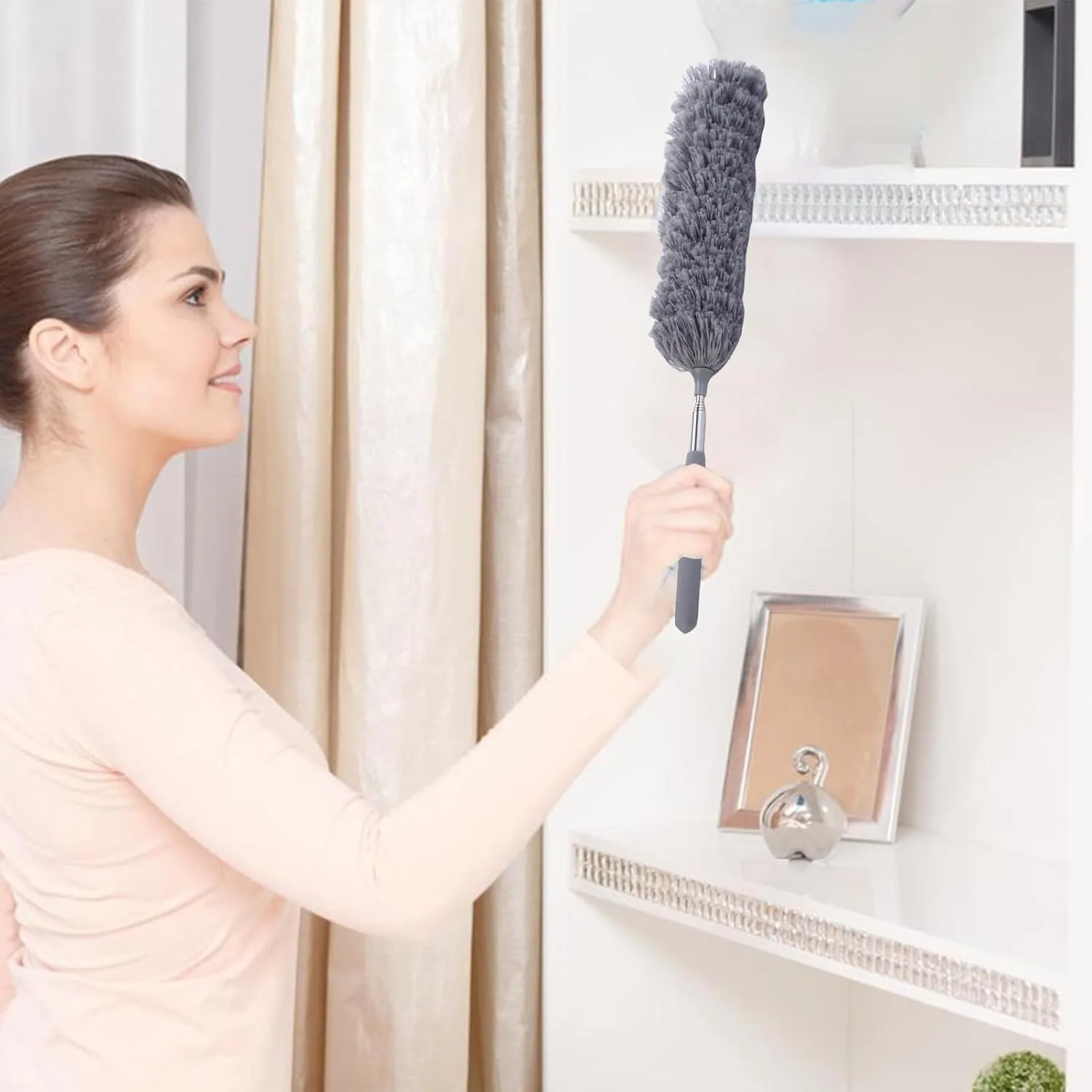 1 Pack Small Microfiber Feather Duster for Cleaning, Hand Washable Dusters with Extendable Pole, Cleaning Tools for Office, Car, Window, Furniture, Ceiling Fan
1 Pack Small Microfiber Feather Duster for Cleaning, Hand Washable Dusters with Extendable Pole, Cleaning Tools for Office, Car, Window, Furniture, Ceiling Fan