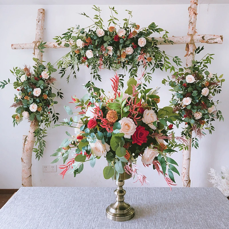 Wedding home party stage artificial silk fake flowers arch floral swag centerpiece decoration photography backdrop floral
Wedding home party stage artificial silk fake flowers arch floral swag centerpiece decoration photography backdrop floral