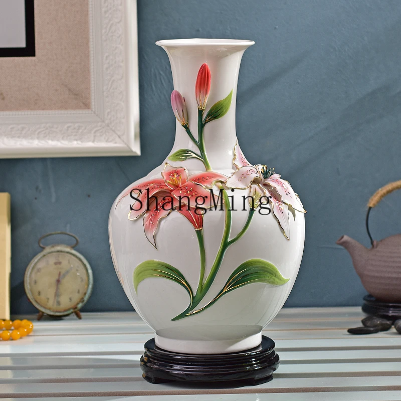 DHY ceramic vase ornament living room light luxury high-end flower arrangement decoration home
DHY ceramic vase ornament living room light luxury high-end flower arrangement decoration home