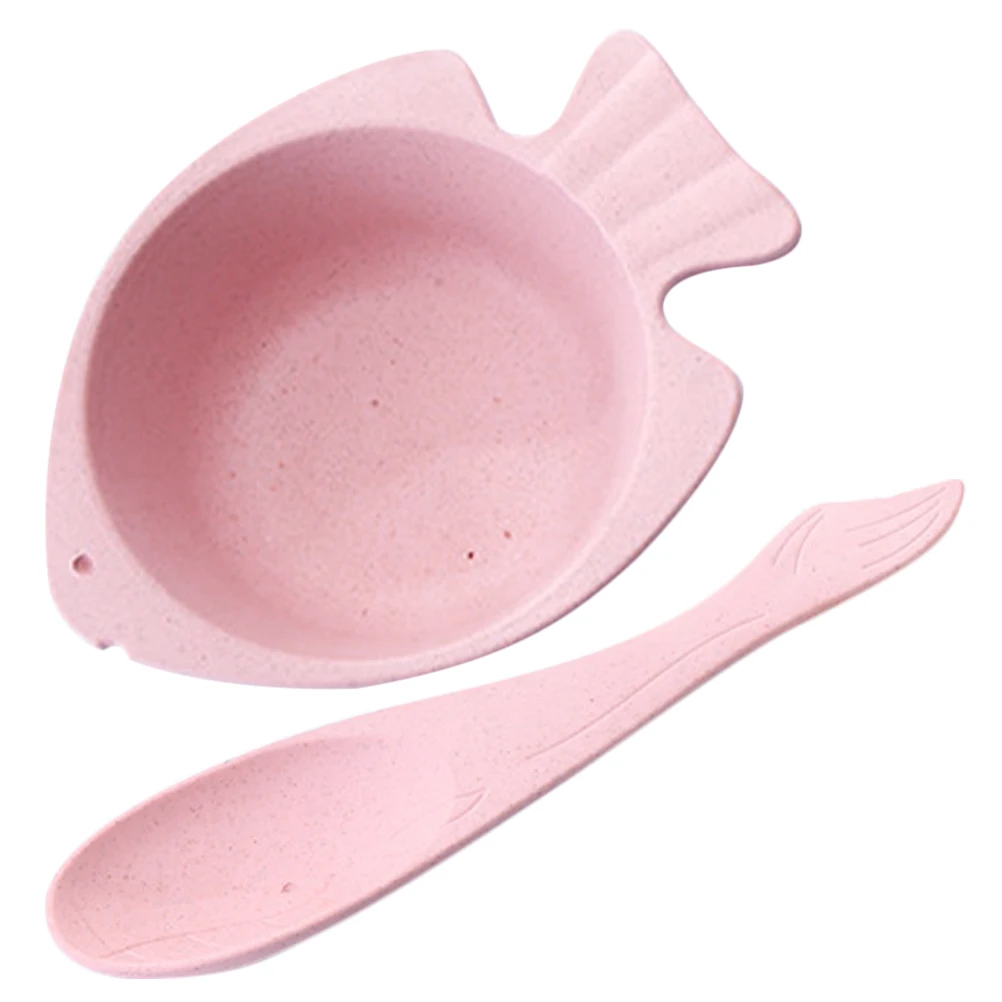 1 set 1 Set Fish Shaped Unbreakable Cereal Wheat Straw Soup Bowl With Spoon Large Mouth Thickened Bottom Lightweight Stackable
1 set 1 Set Fish Shaped Unbreakable Cereal Wheat Straw Soup Bowl With Spoon Large Mouth Thickened Bottom Lightweight Stackable