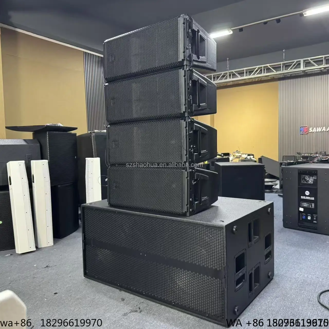 Dual 10 Inch Active Line Array with Neodymium Professional Audio Powered Sound System Speaker
Dual 10 Inch Active Line Array with Neodymium Professional Audio Powered Sound System Speaker