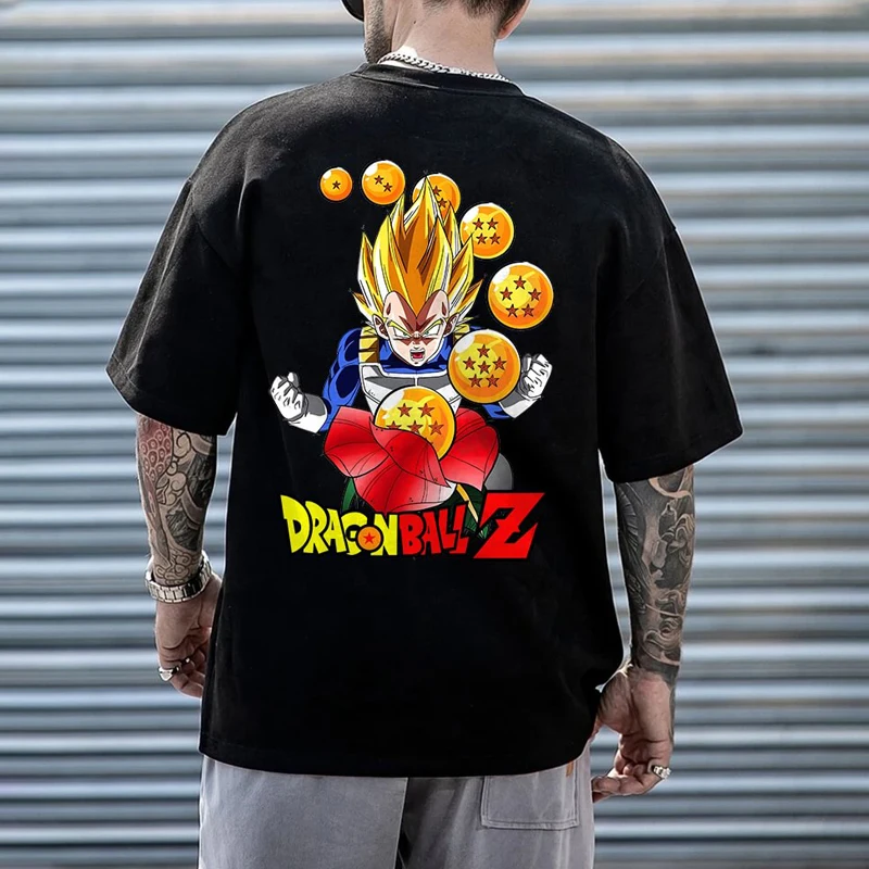 Anime Dragon Ball, Goku, Vegeta Printed Round-neck Student Short-sleeved T-shirt, Men's Loose Large-sized T-shirt
Anime Dragon Ball, Goku, Vegeta Printed Round-neck Student Short-sleeved T-shirt, Men's Loose Large-sized T-shirt