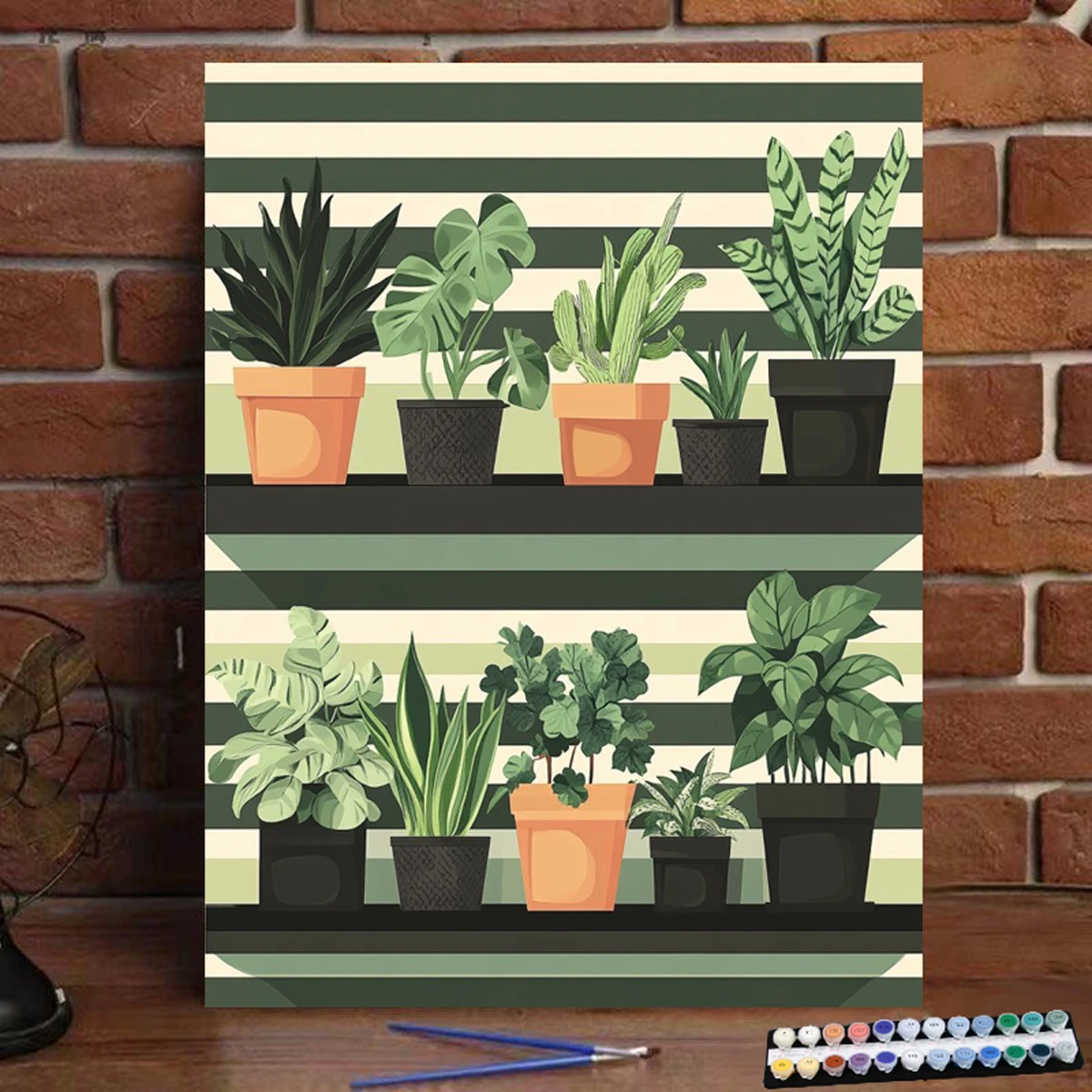 Painting by Numbers Green potted plant Art Culture Digital Painting Handmade Adult Children Gift Wall Decoration D
Painting by Numbers Green potted plant Art Culture Digital Painting Handmade Adult Children Gift Wall Decoration D