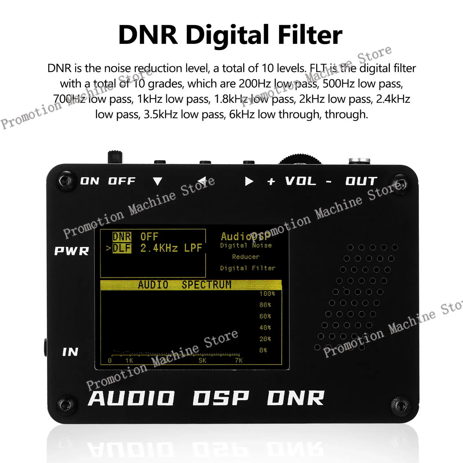NEW Audio DSP Noise Reducer DNR Digital Filter SSB Ham radio YAESU ICOM + Speaker
NEW Audio DSP Noise Reducer DNR Digital Filter SSB Ham radio YAESU ICOM + Speaker