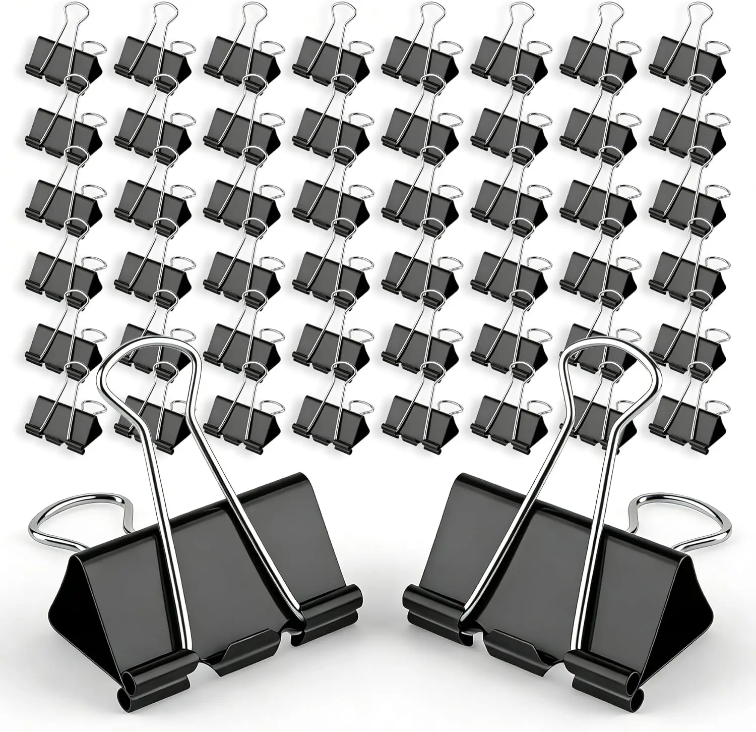 Binder Clips 48 Pcs Medium 1.25 Inch, Strong Grip Rust-Proof Metal Office Clips with Container for Paper, Cable Management, Home
Binder Clips 48 Pcs Medium 1.25 Inch, Strong Grip Rust-Proof Metal Office Clips with Container for Paper, Cable Management, Home