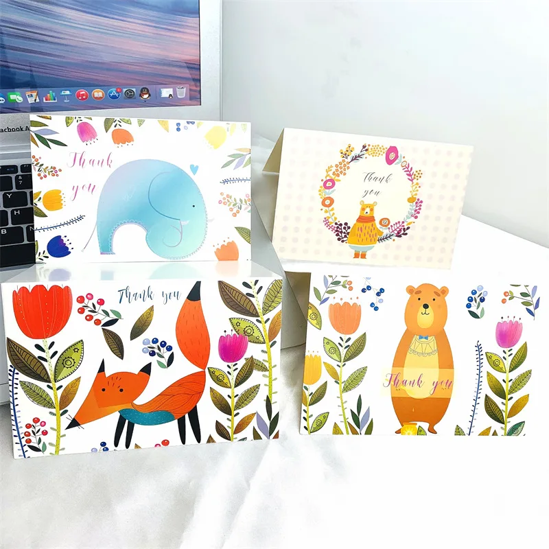 6Pcs Thank You Card Greeting Cards Ins Style Cute Cartoon Animals Folded Small Cards Small Greeting Cards
6Pcs Thank You Card Greeting Cards Ins Style Cute Cartoon Animals Folded Small Cards Small Greeting Cards