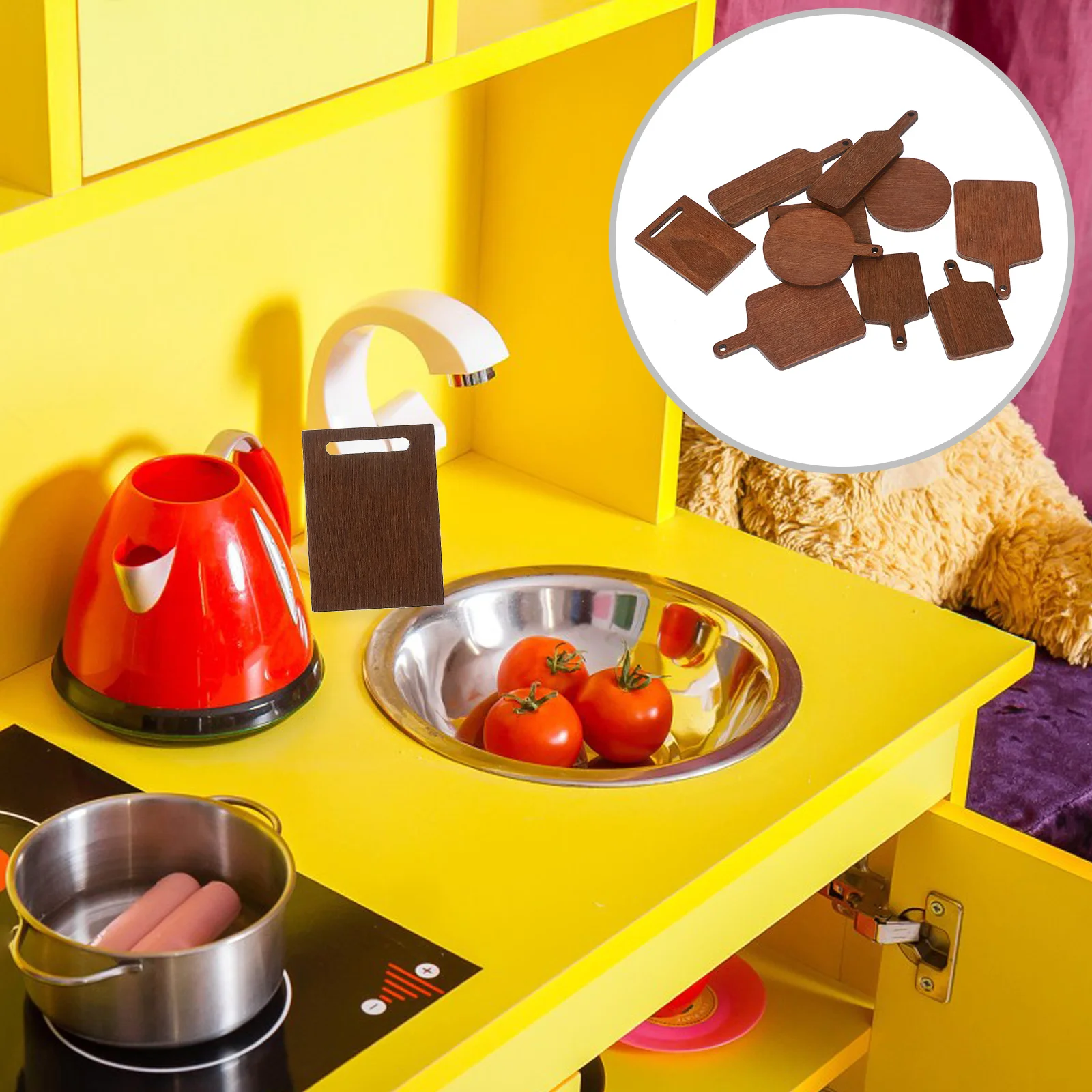 Mini Chopping Board Model House Decor Miniature Wooden Cutting Small Decoration Toys
Mini Chopping Board Model House Decor Miniature Wooden Cutting Small Decoration Toys