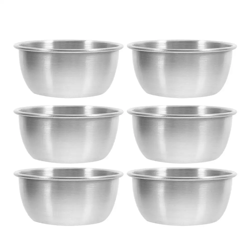6PCS Stainless Steel Sauce Cup 304 Metal Dip Bowls Lightweight Kitchen Bar Accessories Small Serving Containers
6PCS Stainless Steel Sauce Cup 304 Metal Dip Bowls Lightweight Kitchen Bar Accessories Small Serving Containers