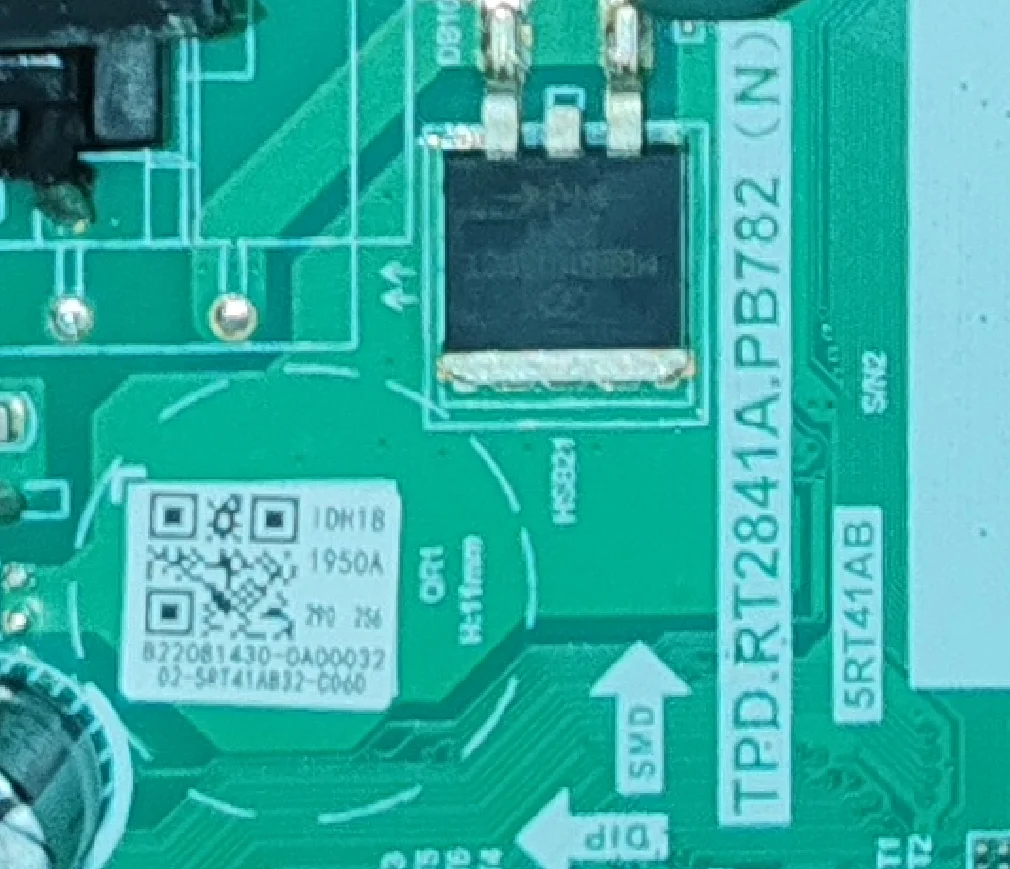 Материнская плата для телевизора с большим интерфейсом LVDS, поддержкой сети и Wi-Fi, физическое фото для TPD.RT2841A.PB782(N) 5RT41AB
Материнская плата для телевизора с большим интерфейсом LVDS, поддержкой сети и Wi-Fi, физическое фото для TPD.RT2841A.PB782(N) 5RT41AB