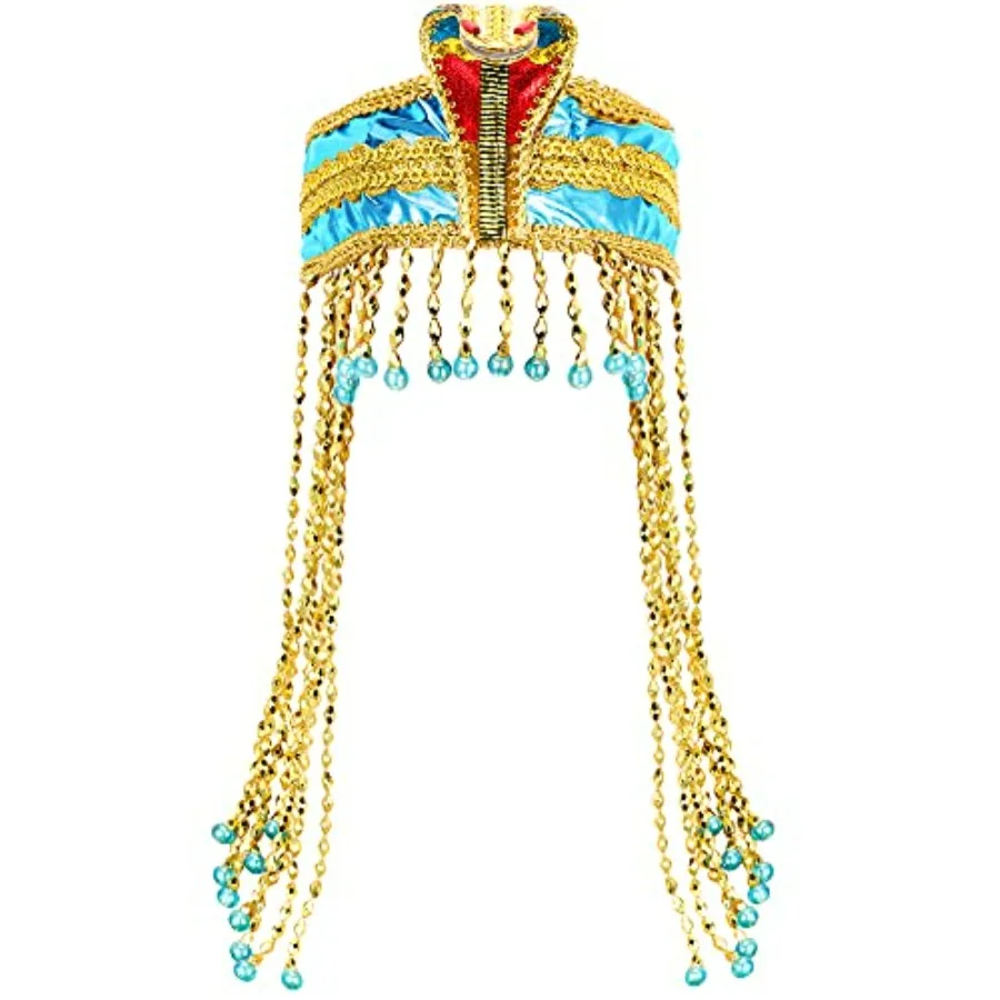 WILLBOND Women's Egyptian Snake Headpiece Crown Beaded Headband Costume Accessory Headdress
WILLBOND Women's Egyptian Snake Headpiece Crown Beaded Headband Costume Accessory Headdress